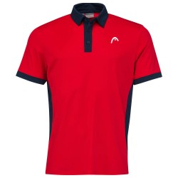 Men's Polo T-shirt Head Slice Polo Shirt M - red/dark blue