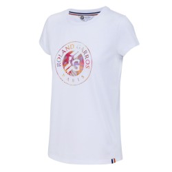 Women's T-shirt Roland Garros Tee Shirt Big Logo - blanc