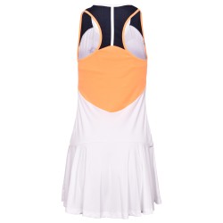 Women's dress Lotto Top W IV Dress 1 - bright white/orange