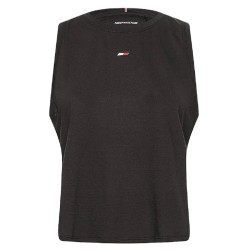 Women's top Tommy Hilfiger Performance Mesh Racer Tank - black