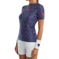Women's T-shirt Hydrogen Tennis Balls All Over Tech T-Shirt - blue