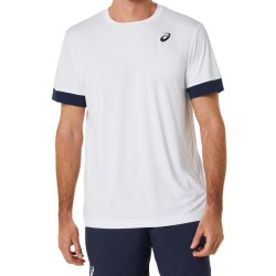 Men's T-shirt Asics Court Short Sleeve Top - brilliant white/midnight