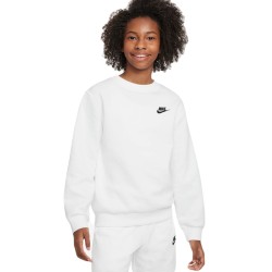 Girls' jumper Nike Kids Sportswear Club Fleece Hoodie - white/black