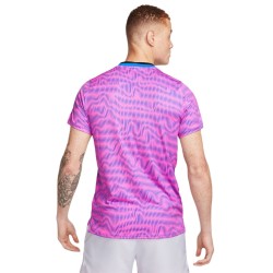 Men's T-shirt Nike Court Advantage Tennis Top - playful pink/light photo blue/white