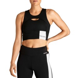 Women's top Bj_rn Borg Overlap Crop Top W STHLM - black beauty