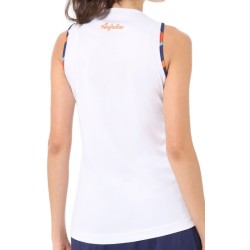 Women's top Australian T-Shirt Ace With Printed Insert - blu cosmo