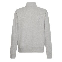 Men's Jumper Tommy Hilfiger Logo Full Zip Mock Neck - light grey heather