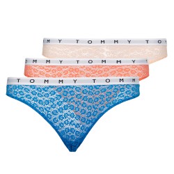 Women's panties Tommy Hilfiger Brazilian 3P - delicate peach/hawaii coral/ls blue