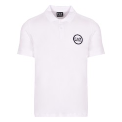 Men's Polo T-shirt EA7 Man Jersey Polo Shirt - white