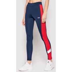 Women's leggings Fila Alya Blocked Tights Women - black iris/true red/bright white