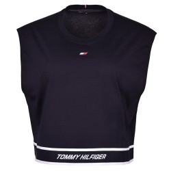 Women's top Tommy Hilfiger Relaxed Tape C-NK Tank - desert sky
