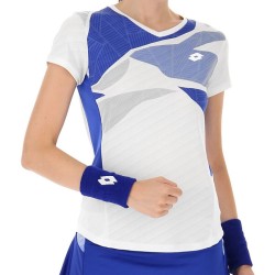 Women's T-shirt Lotto Tech W I - D2 T-Shirt - bright white/royal gem