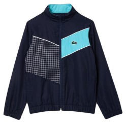 Boys' tracksuit Lacoste Colorblock Tennis Sweatsuit - navy blue/blue/white