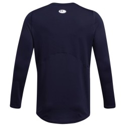 Men's long sleeve T-shirt Under Armour Men's HeatGear Armour Fitted Long Sleeve - midnight navy/white