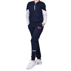 Tracksuit EA7 Woman Jersey Tracksuit - navy blue
