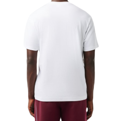 Men's T-shirt Lacoste Relaxed Fit Ren_ Lacoste Print T-shirt - white