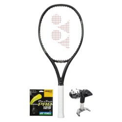 Tennis racket Yonex Ezone 100L (285g) - aqua/black + string + stringing