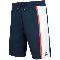 Men's shorts Le Coq Sportif Saison 1 Short Regular No.1 M - bleu nuit/new optical white