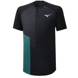 Men's Polo T-shirt Mizuno Shadow Polo - black