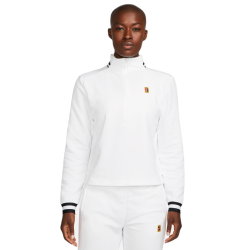 Women's jumper Nike Court Dri-Fit Heritage Fleece - white/black