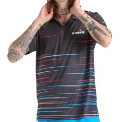 Men's Polo T-shirt Diadora SS Polo Icon - black