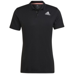 Men's Polo T-shirt Adidas Tennis Freelift Polo M - black/pink/white