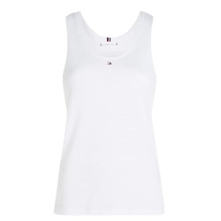 Women's top Tommy Hilfiger Essential Flag Slim Tank Top - optic white