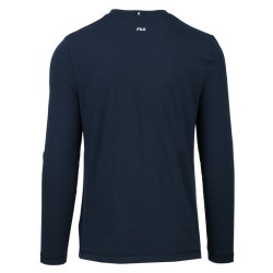 Men's long sleeve T-shirt Fila Longsleeve Lino T-Shirt - peacoat blue