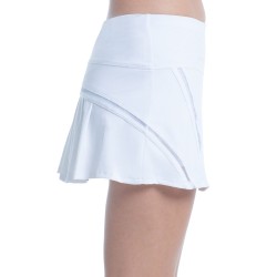 Women's skirt Lucky in Love All About Ikat Mesh Inline Skirt - white/silver