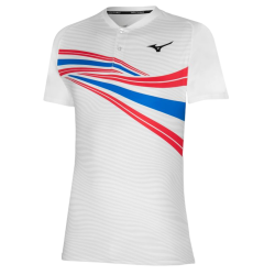 Men's Polo T-shirt Mizuno AW22 Shadow Polo - white