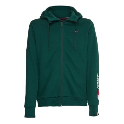 Men's Jumper Tommy Hilfiger Essentials Full Zip Hoody - hunter