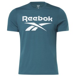 Men's T-shirt Reebok Workout Supremium SS Graphic - midnight pine