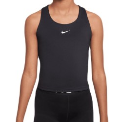 Girls' T-shirt Nike Dri-Fit Swoosh Tank Bra - black/white
