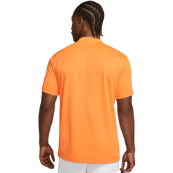 Men's Polo T-shirt Nike Court Dri-Fit Blade Solid Polo - bright mandarin/white