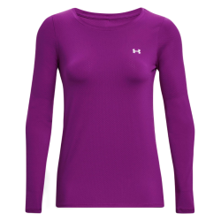 Women's long sleeve T-shirt Under Armour HeatGear Armour Long Sleeve - purple