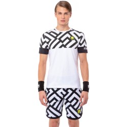 Men's T-shirt Hydrogen Tech Labyrinth Tee - white/black