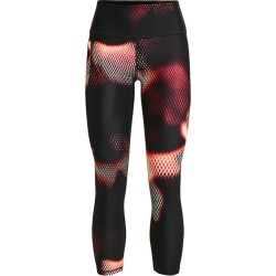 Women's leggings Under Armour HeatGear Armour No-Slip Waistband Printed Ankle Leggings - black/radio