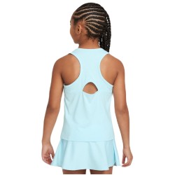 Girls' T-shirt Nike Girls Court Dri-Fit Victory Tank - glacier blue/glacier blue/black