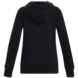 Girls' jumper Under Armour Girls' UA Rival Fleece Big Logo Hoodie - black/pink edge
