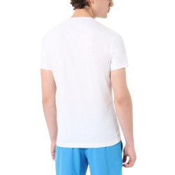 Men's T-shirt Australian Cotton T-Shirt Brush Line Print - bianco