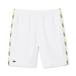 Men's shorts Lacoste Sweatsuit Ultra-Dry Regular Fit Tennis Shorts - white/green