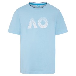 Boys' t-shirt Australian Open Kids T-Shirt AO Textured Logo - light blue