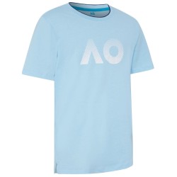 Boys' t-shirt Australian Open Kids T-Shirt AO Textured Logo - light blue