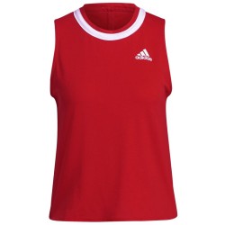 Women's top Adidas Club Knot Tank W - vivid red/white