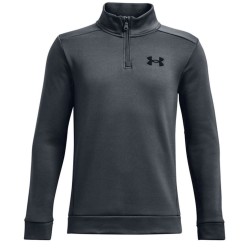 Boys' jumper Under Armour Boys' Armour Fleece 1/4 Zip - gray/black