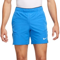 Men's shorts Nike Court Dri-Fit Advantage 7" Tennis Short - light photo blue/black/white