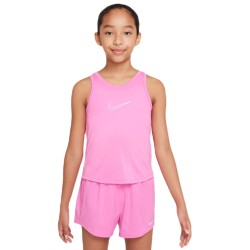 Girls' T-shirt Nike Kids Dri-Fit One Training Tank - playful pink/white