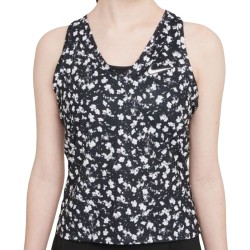 Women's top Nike Court Dri-Fit Victory Tank Printed W - black/white