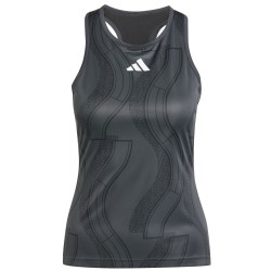 Women's top Adidas Club Tennis Graphic Tank Top - carbon/black
