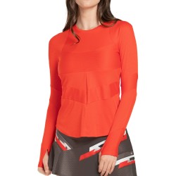 Women's long sleeve T-shirt Lucky in Love Tech It Out Reflect Long Sleeve - crimson